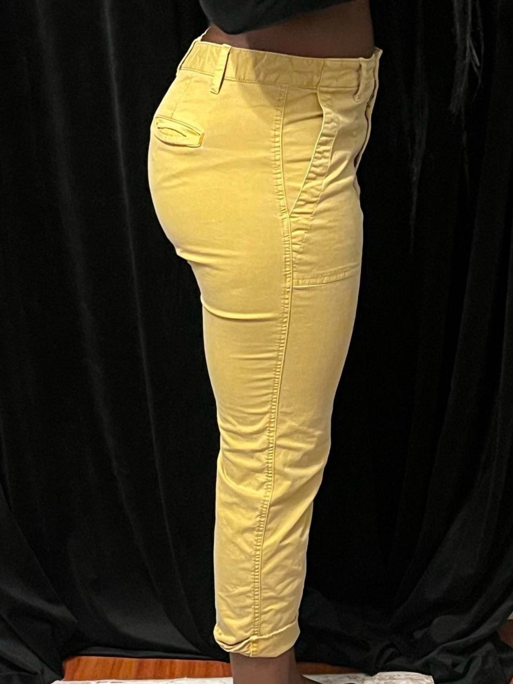 GAP Mustard Girlfriend Chino Pants